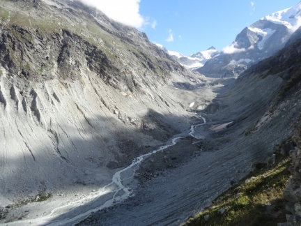 Restes du glacier de Zinal..